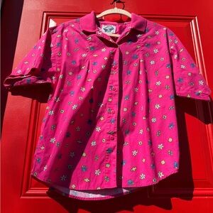 Levi's Pink Floral Button Down Shirt